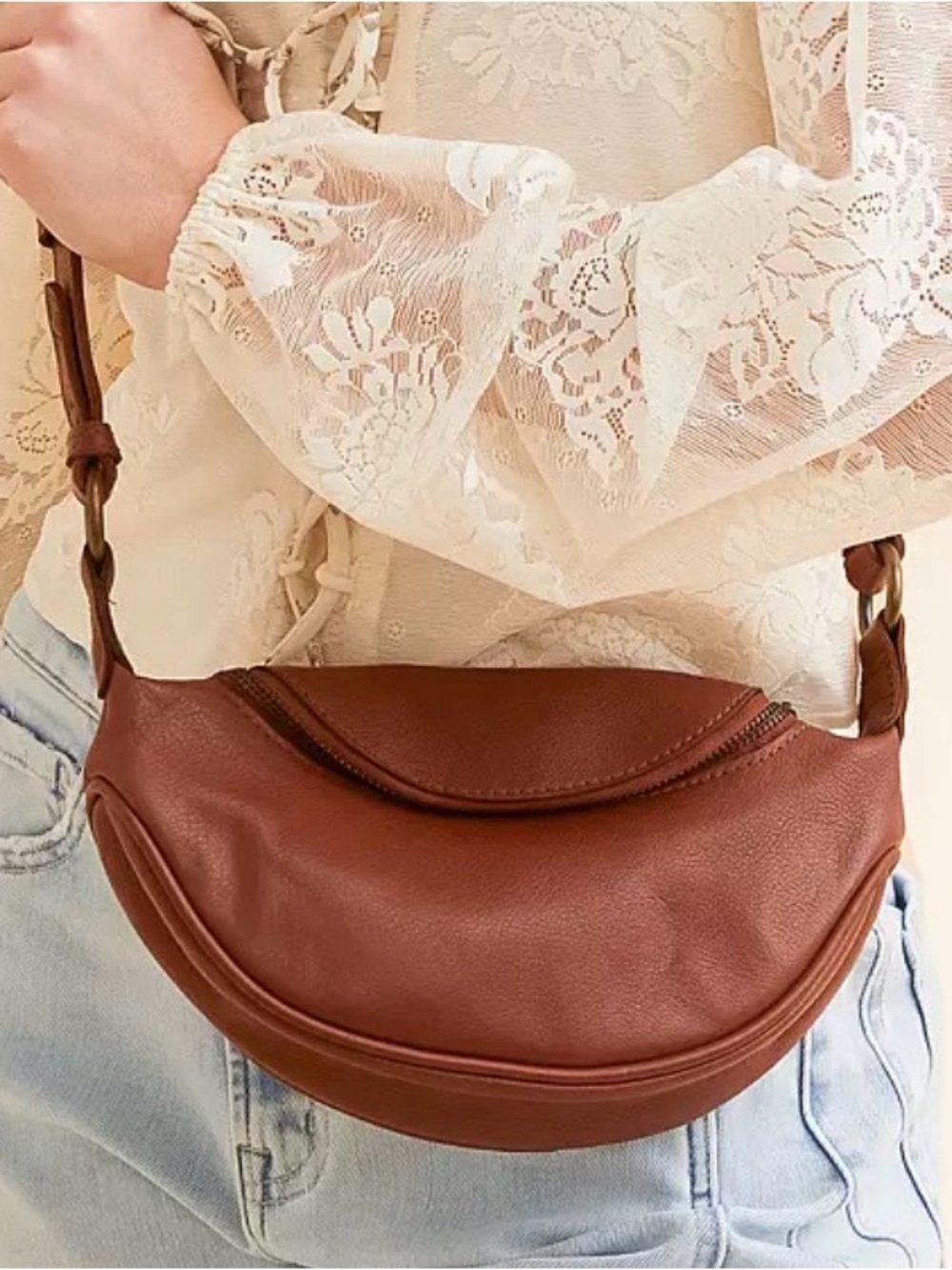 NWOT Palmer Leather Crossbody